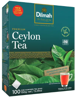 Чай чорний Dilmah Premium без ярлика 150 г (100 шт. x 1.5 г)